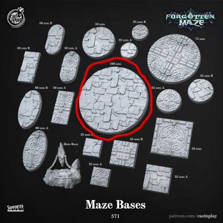 Forgotten Maze Rund Base 100 mm