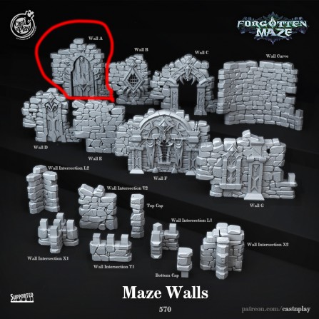 Forgotten Maze Wall A