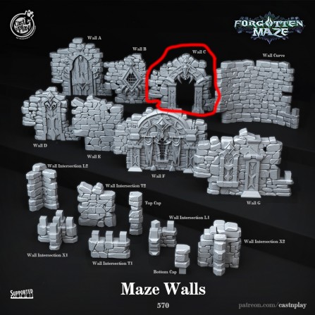 Forgotten Maze Wall A