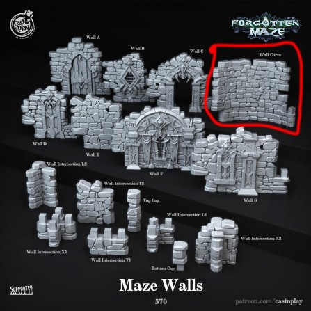 Forgotten Maze Wall A