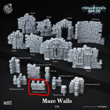 Forgotten Maze Wall A