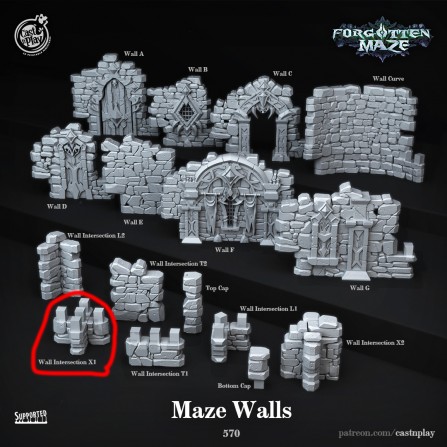 Forgotten Maze Wall A
