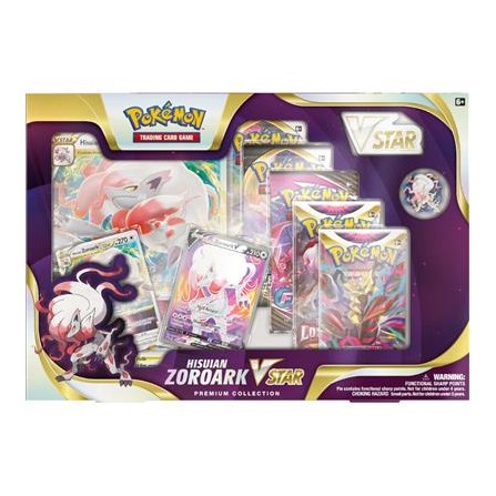  POKÉMON TCG: HISUIAN ZOROARK VSTAR Premium Collection : Toys &  Games