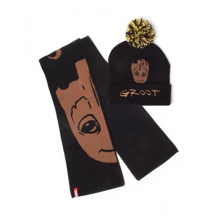 GUARDIANS OF THE GALAXY - GROOT BEANIE & SCARF GIFT SET