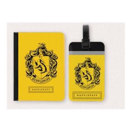 HARRY POTTER - TAG + PASSPORT COVER SET HUFFLEPUFF