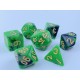 RPG dice set - Green/Black