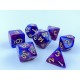 RPG dice set - Brown/Silver