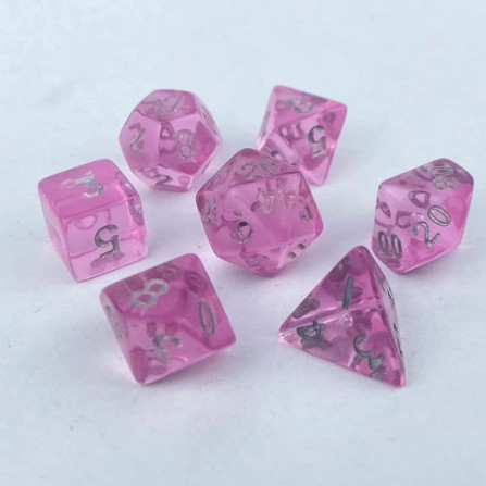 Tiny RPG dice set - Pink