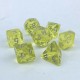 Tiny RPG dice set - Yellow