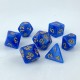 RPG dice set - Silver Swirl