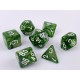 RPG dice set - Emerald Pearl