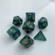 RPG dice set - Dark teal Pearl