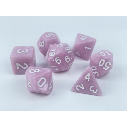 RPG dice set - Pink Swirl
