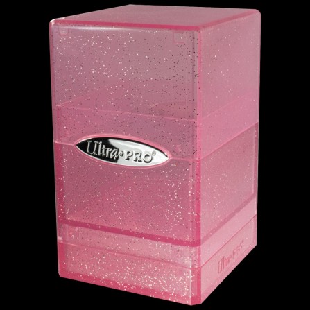 Ultra Pro -  Deck Box +100 Glitter Pink- Satin Tower