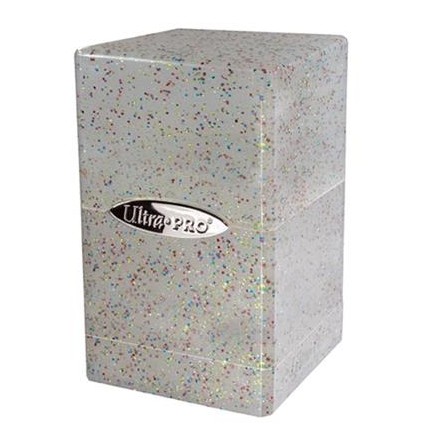 Ultra Pro -  Deck Box +100 Glitter Clear - Satin Tower