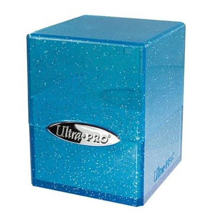 Ultra Pro -  Deck Box +100 Glitter Blue - Satin Cube