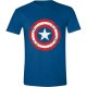 Captain America – Cracked Shield Men T-Shirt – Navy