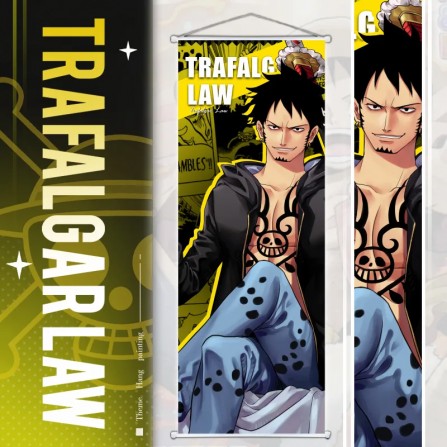 One Piece Wall Scroll - Trafalgarlaw