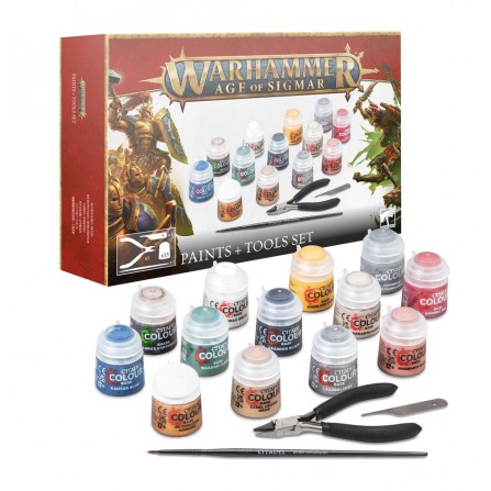 Warhammer Age of Sigmar: Paints + Tools Set