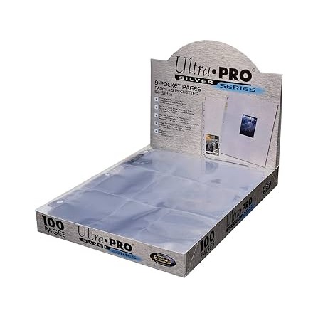 Ultra Pro: Silver - 9 Pocket Pages - Secure Clear (1 STK)