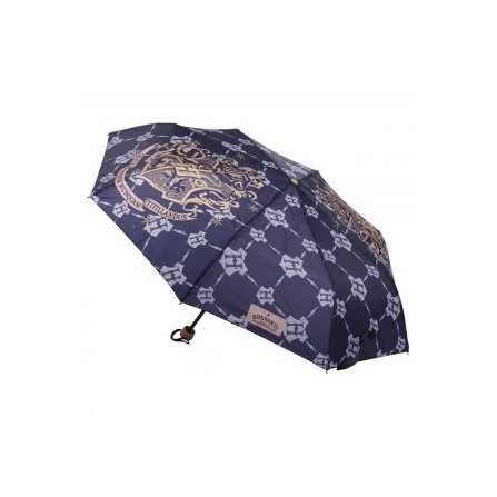 Umbrella Folding Manual Harry Potter Hogwarts Blue