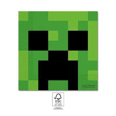 Minecraft Green Napkin