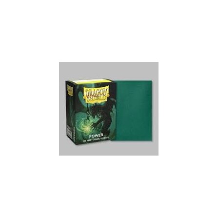 Dragon Shield Dual Matte Sleeves - Metallic Green / Power