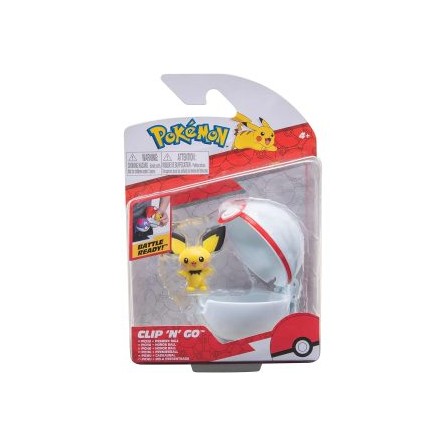 Pokémon – Clip N Go Pichu + Premier Ball