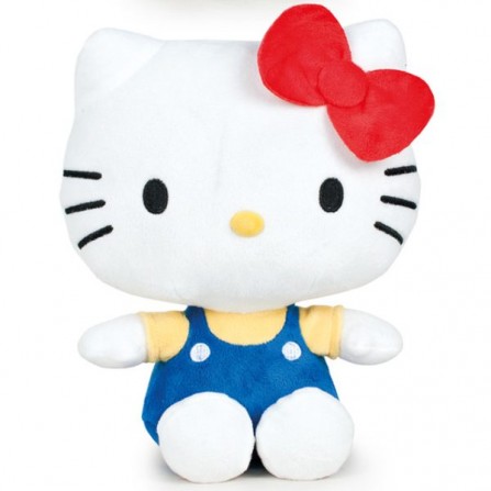 Hello Kitty – 25cm Red Bow Blue Shirt