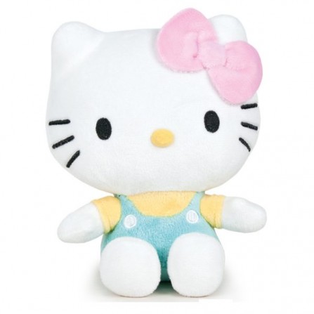 Hello Kitty – 25cm Pink Bow Blue Shirt