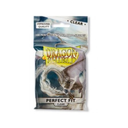 Dragon Shield Standard Perfect Fit Sleeves - Clear/Clear