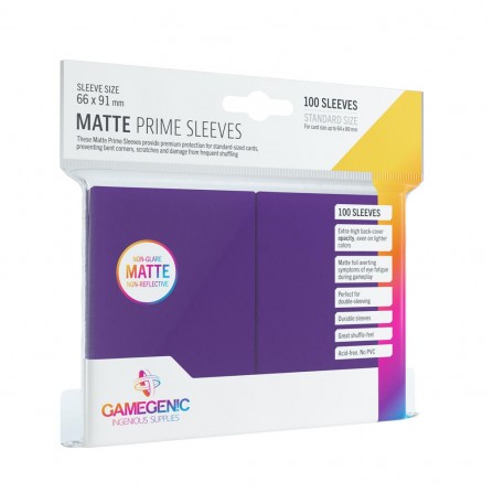  Gamegenic - Matte Prime Sleeves Purple (100 Sleeves)