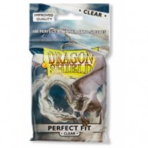 Dragon Shield Standard Perfect Fit Sleeves - Clear/Clear Dragon Shield Standard Perfect Fit Sleeves - Clear/Clear